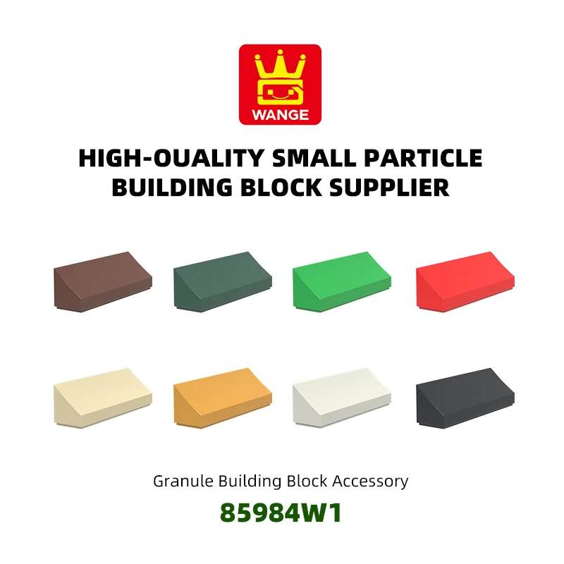 WANGE 86Pcs/Lot 85981W1 High Slope 4 Hole Block Moc Color Accessories Compatible With Brick DIY Children's Toy Assembly Gift Box