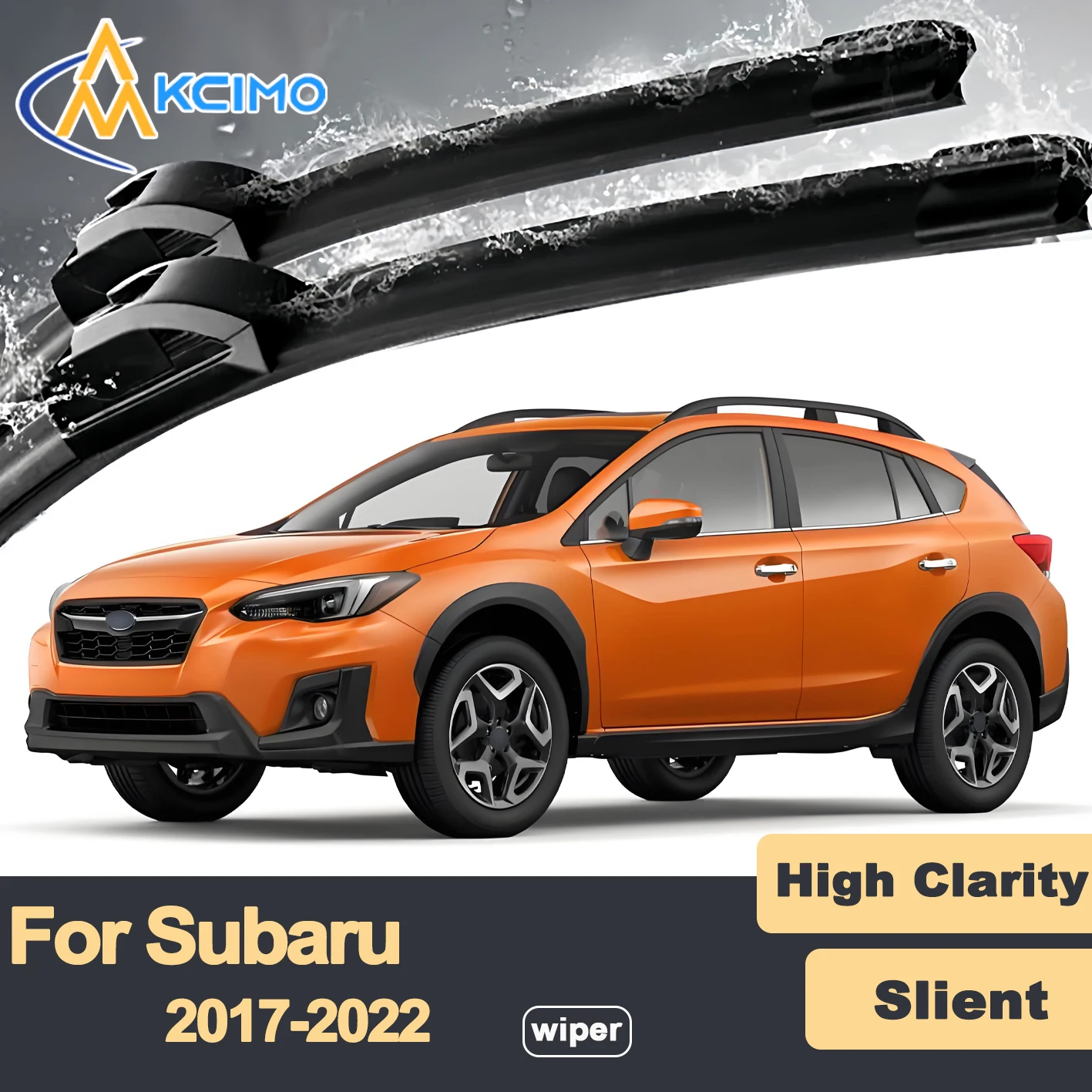 

Premium Rubber Durable Silent Windshield Wiper Blades 2pcs for Subaru Crosstrek GT 2017-2022 XV Front Wiper Blades Set