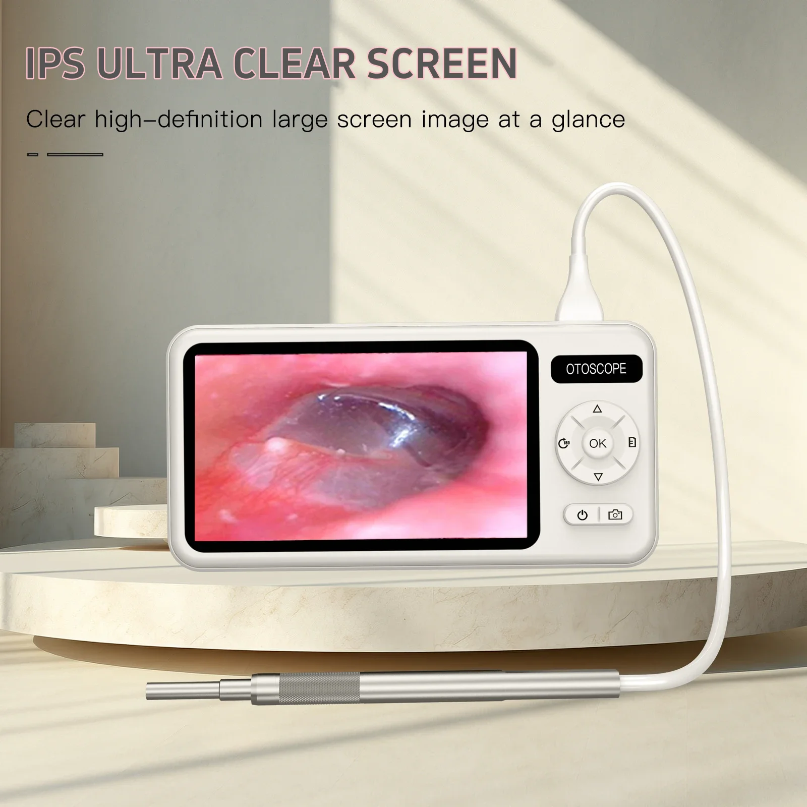 Imagem -05 - Otoscópio Digital 1080p hd Tela Ips de Polegadas 3.9 mm Vídeo Visual Limpeza da Orelha Endoscópio com Cartão de 32gb tf Ferramentas Médicas