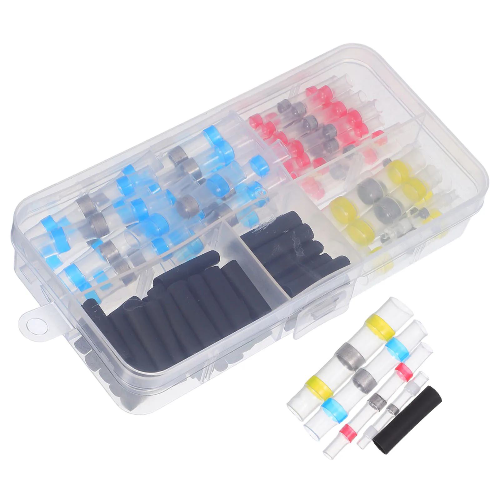 

102Pcs Waterproof Heat Shrink Solder Seal Connectors for Automotive Marine Outdoor Electrical Wire Butt Splice Connectors