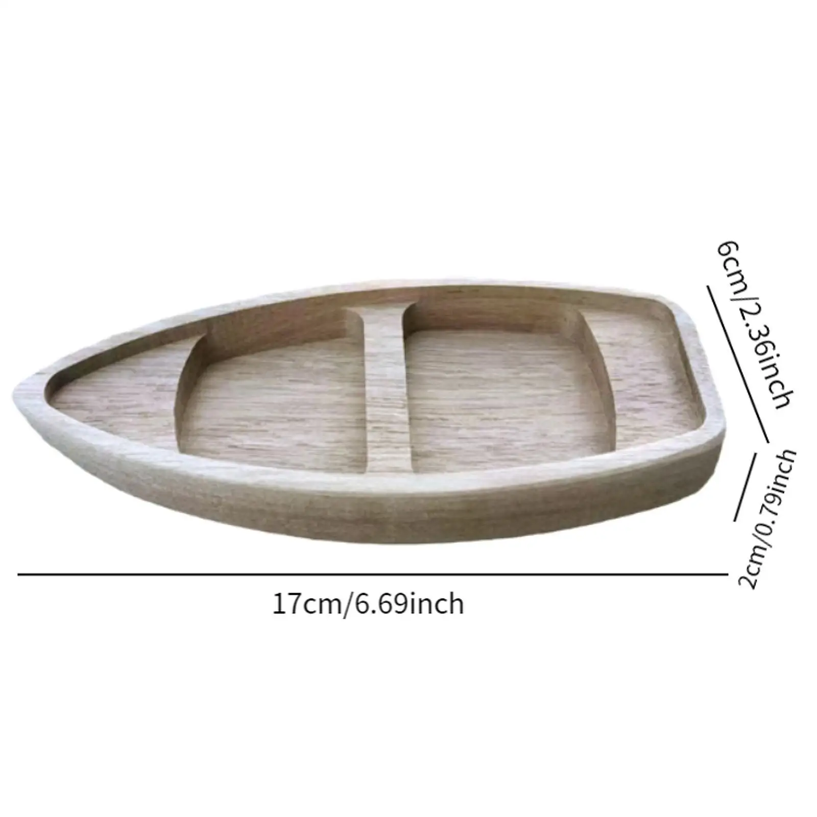 Wooden Fishing Boat Model Unfinished Handcrafts Miniature Wood Canoe for