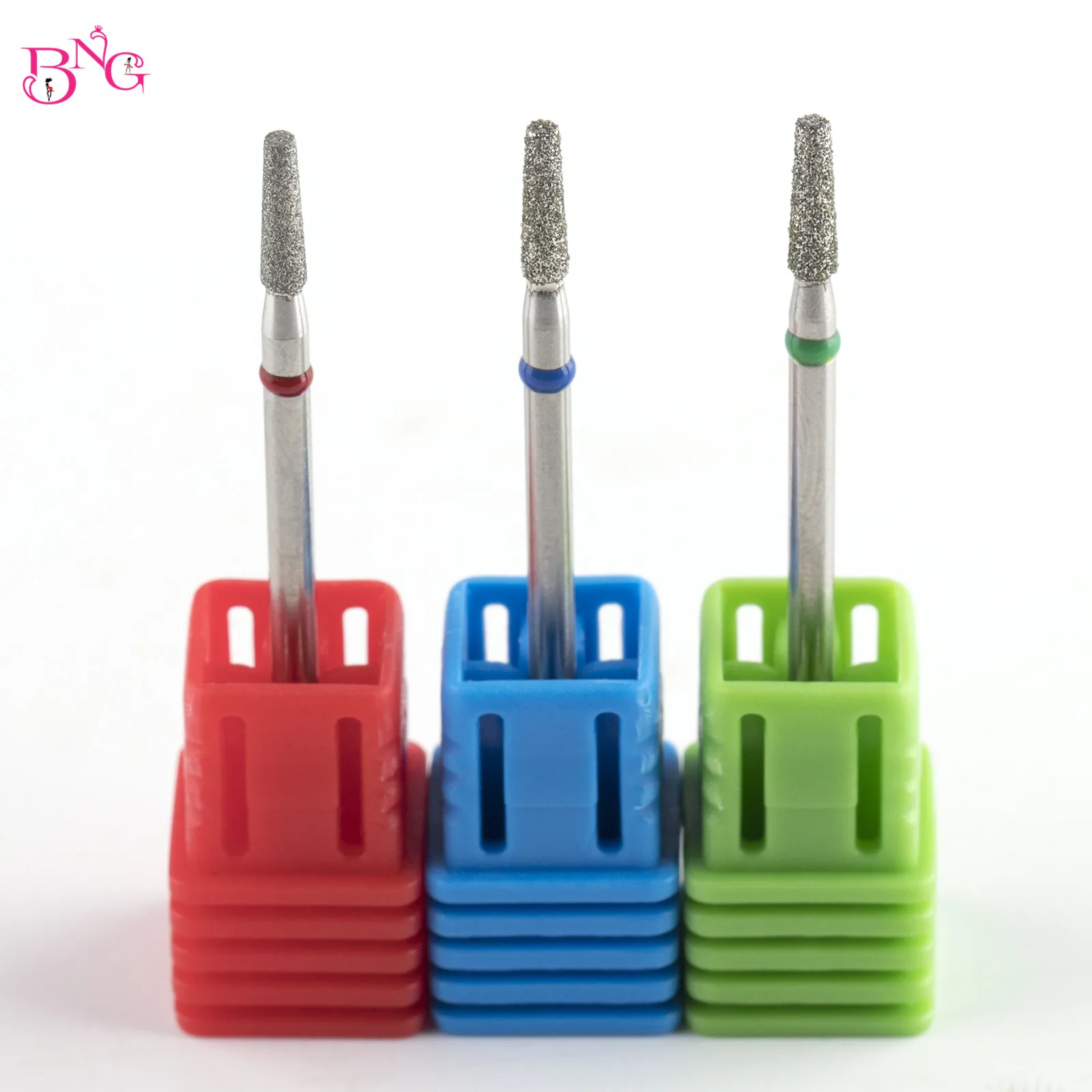 Tapered Diamond Cuticle Bit 3/32 Nail Drill Bits Manicure Drills Nails Heads to Nails Cutters for Manicure Accessories Tools