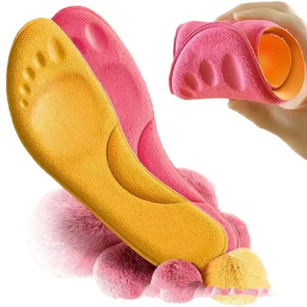 4 stücke Selbst Heizung Einlegesohlen Thermostat Thermische Einlegesohle Massage Beheizte Pads Männer Arch Pad Unterstützung Schaum Winter Memory Schuh Wome G8M2