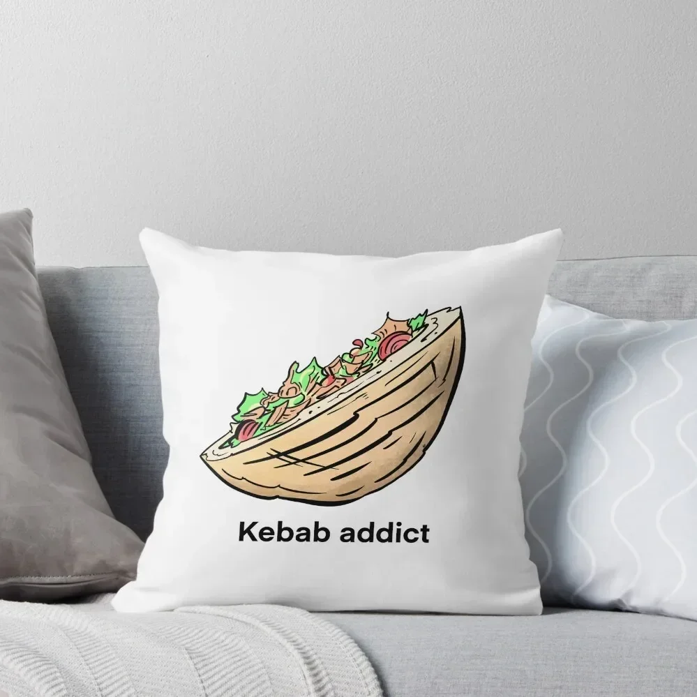 Addict au Kebab / Doner kebab design Throw Pillow Pillowcases For Pillows Christmas Covers pillow