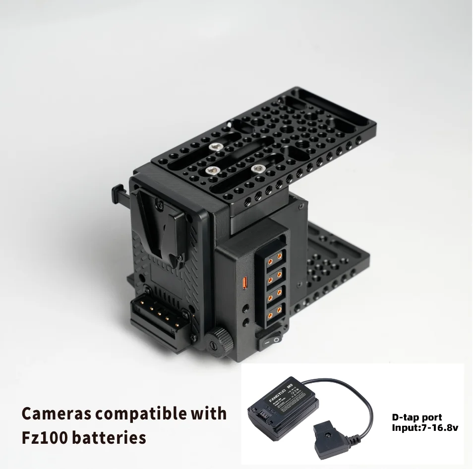 FANGTUO M5VPro For  Sony FX5/fx3/A7IV/A7SIII/ZV-E1/E10II/A7C2,  V-Mount Battery Kit，Cameras compatible with FZ100 batteries