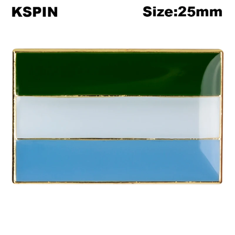 Sierra Leone Flag Laple Pin Badge Brooch