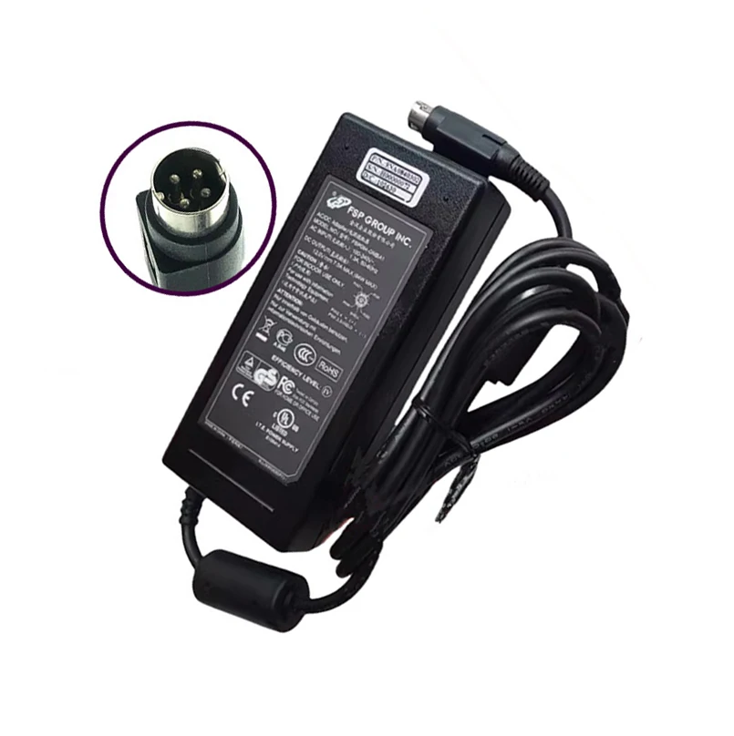 

Original FSP FSP084-DMBA1 AC DC Adapter 12V 7A 4-PIN Din Charger 84W Power Supply