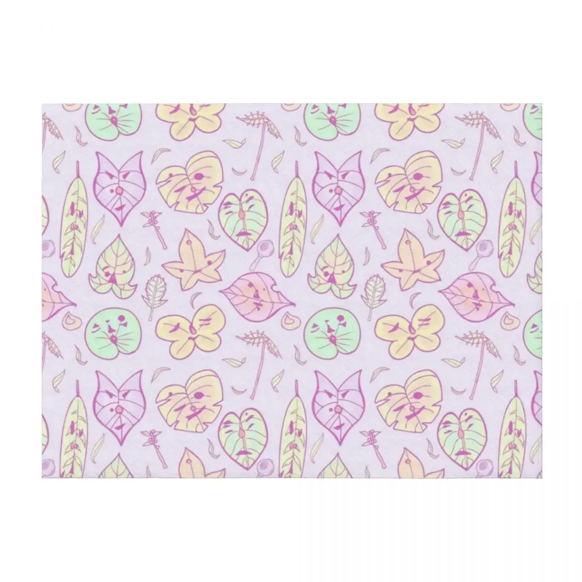 

Hestu's Friends (Pastel Purple Ver.) Throw Blanket Luxury Designer Giant Sofa Decorative Sofas Soft Blankets