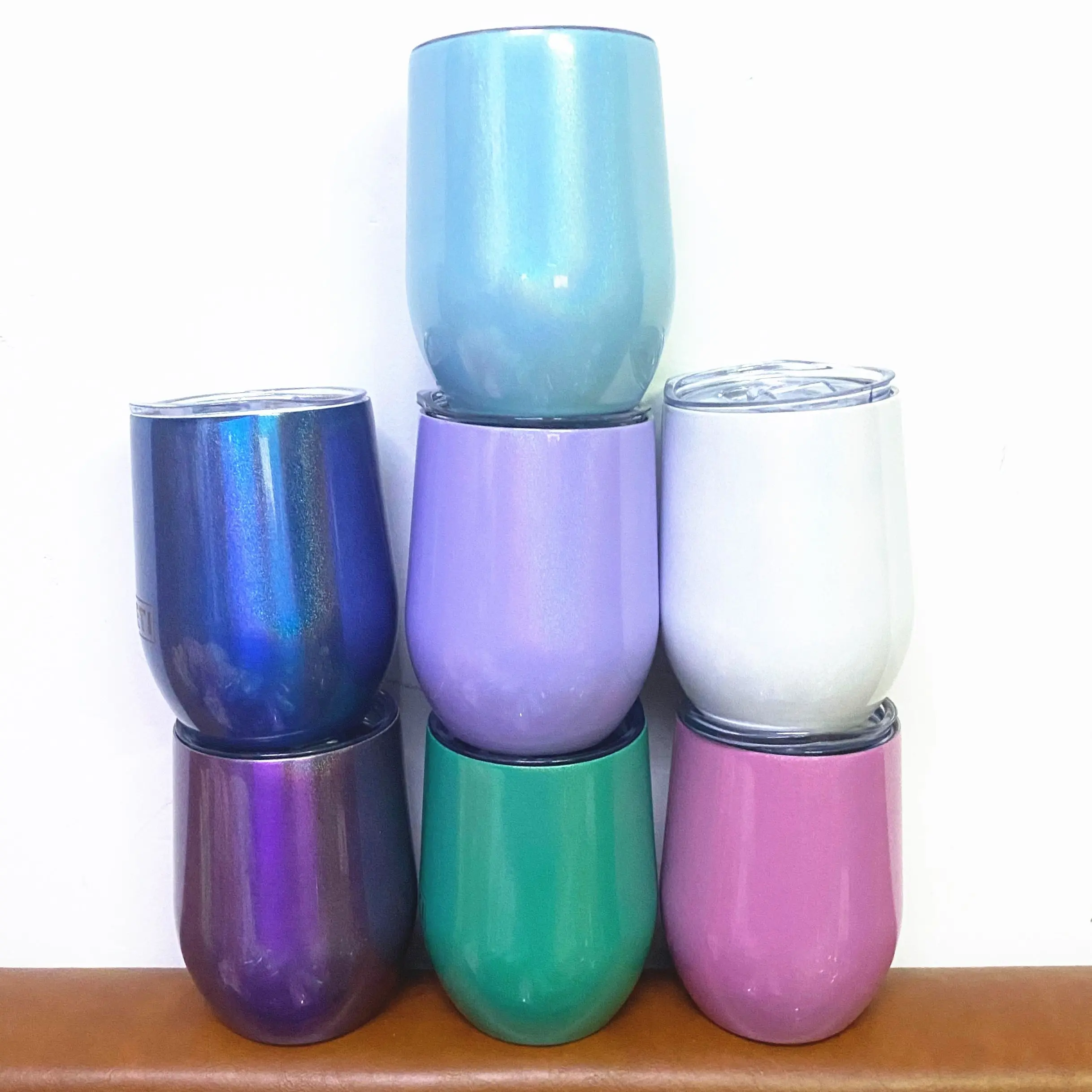 rainbow Egg Beer Cup 9oz Wine Cup Stainless Steel Vacuum Coffee Tumbler Mug Termos Tumbler Thermos