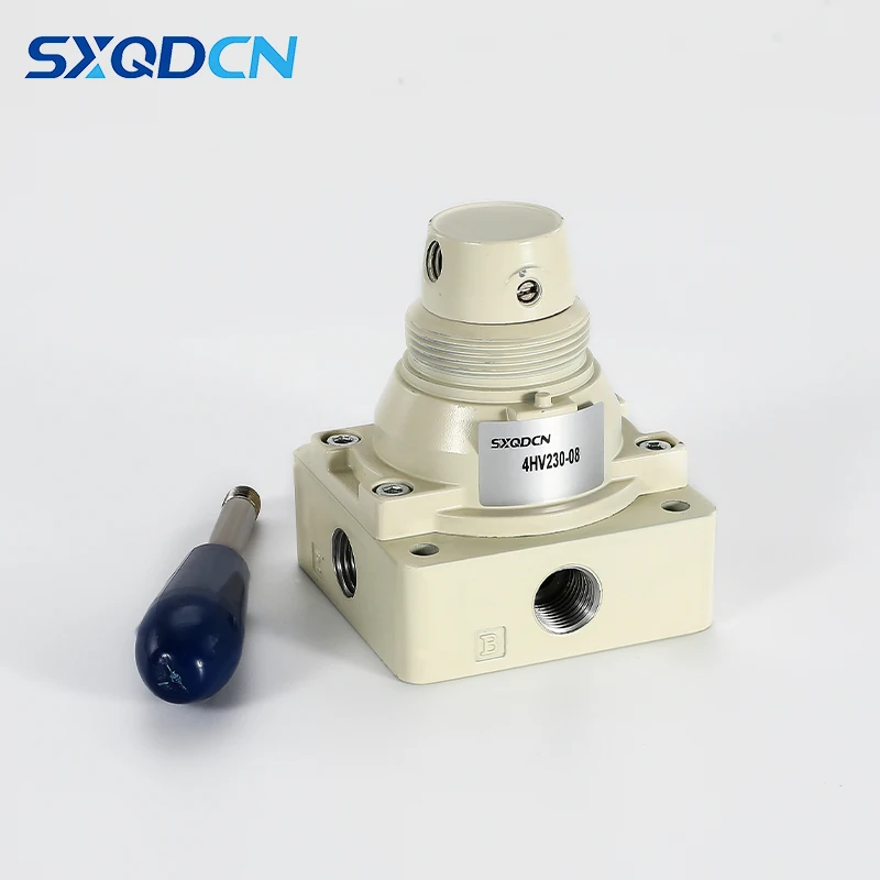 Válvula rotativa manual de empuje manual neumática fácil de usar 4HV230-08