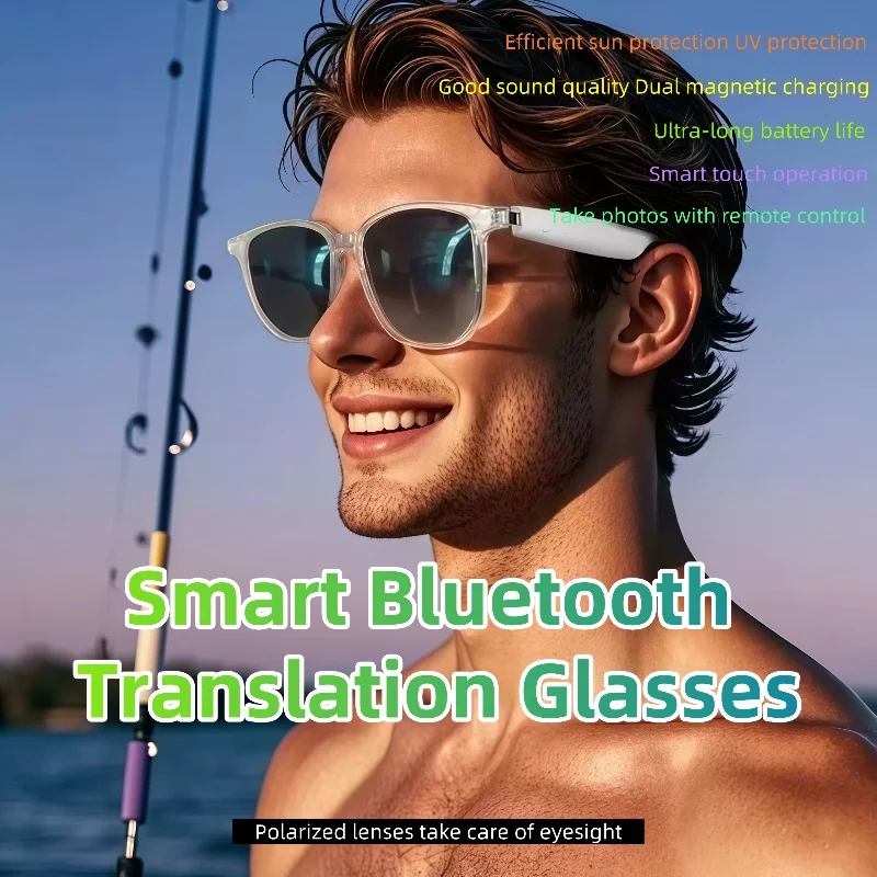 

GS03 Upgrade Smart Glasses With Camera Video Recording AI Photo Recognition Bluetooth Call Translation Voice Assistant Glasses