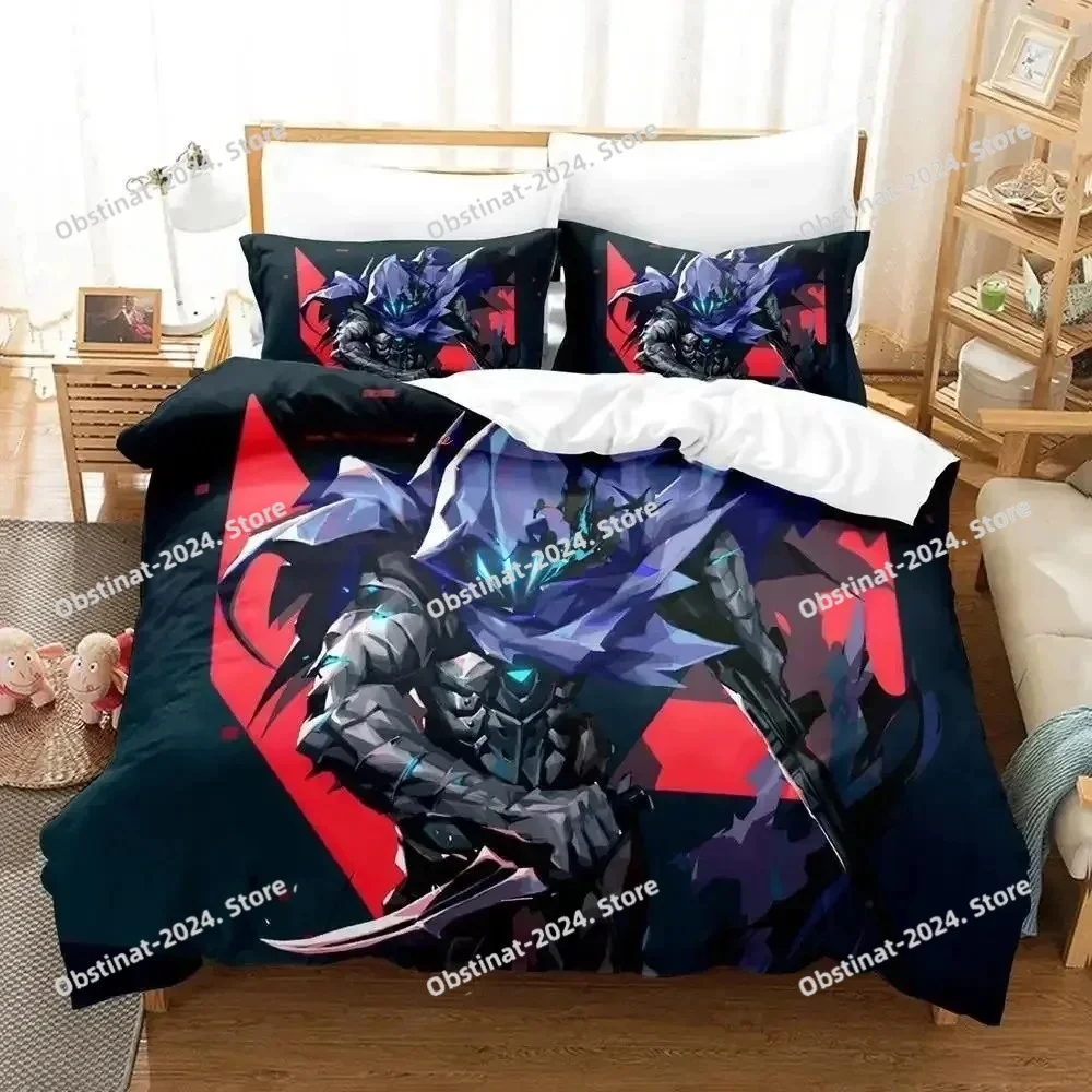 

3d Print Game Jett Valorant Bedding Set Single Twin Full Queen King Size Bed Set Adult Kid Bedroom Duvet Cover Sets Home Textile