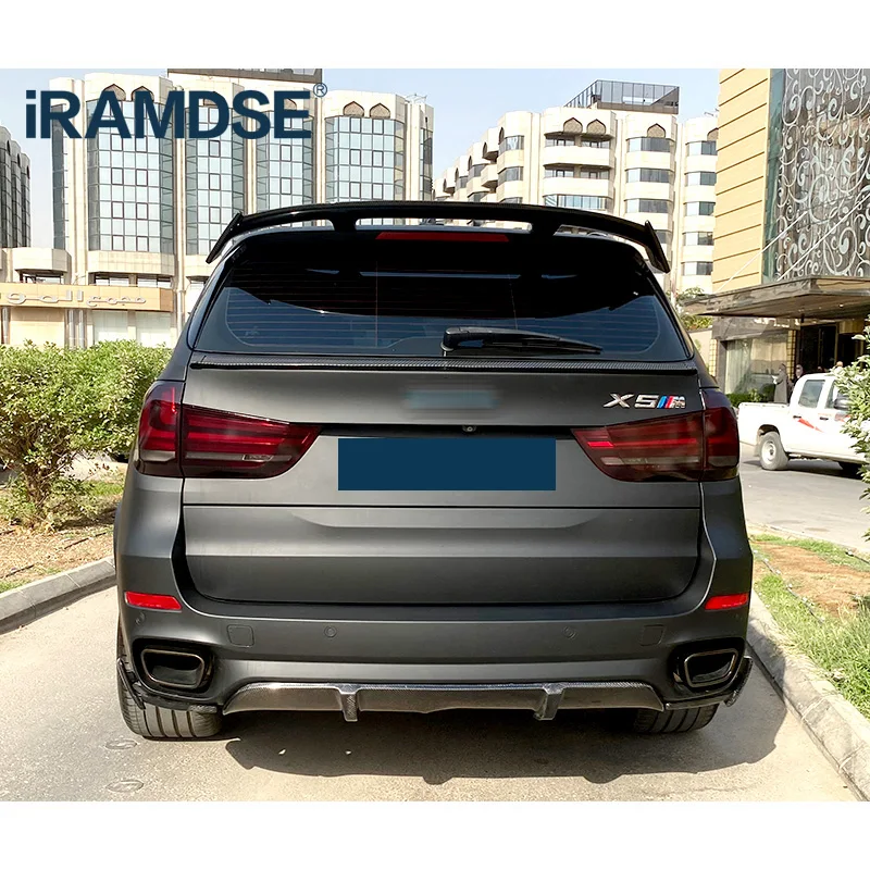 Gloss Black Spoiler for Jaguar E-pace F-pace Carbon Surface Rear Windshield Wing Trunk ABS Accessories