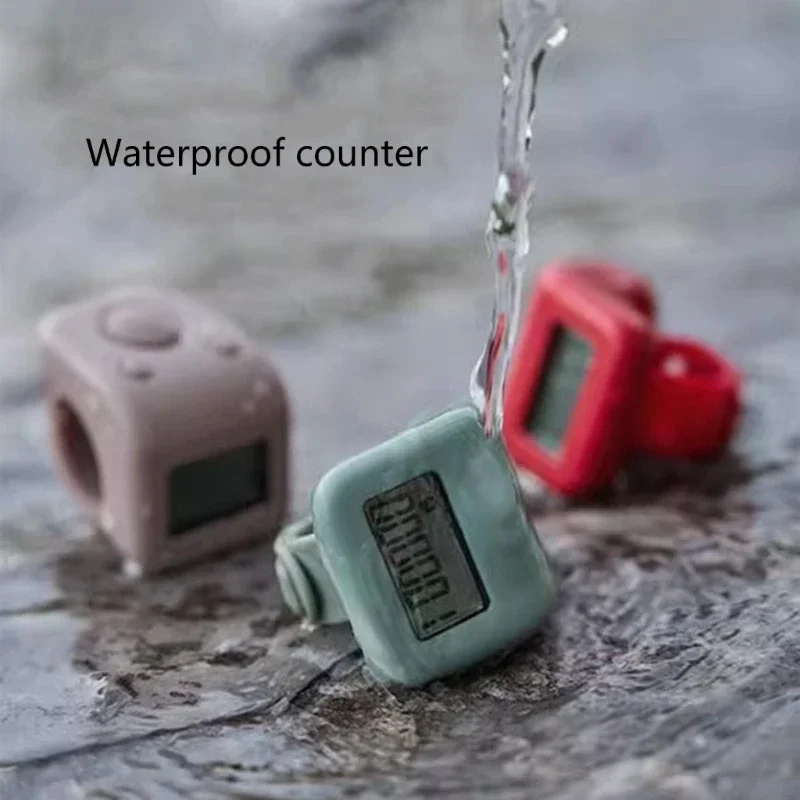Electronic Finger Tally Counter Waterproof LCD Digital Display Tally Counter, Handheld Counter Clickers Pitches Counter