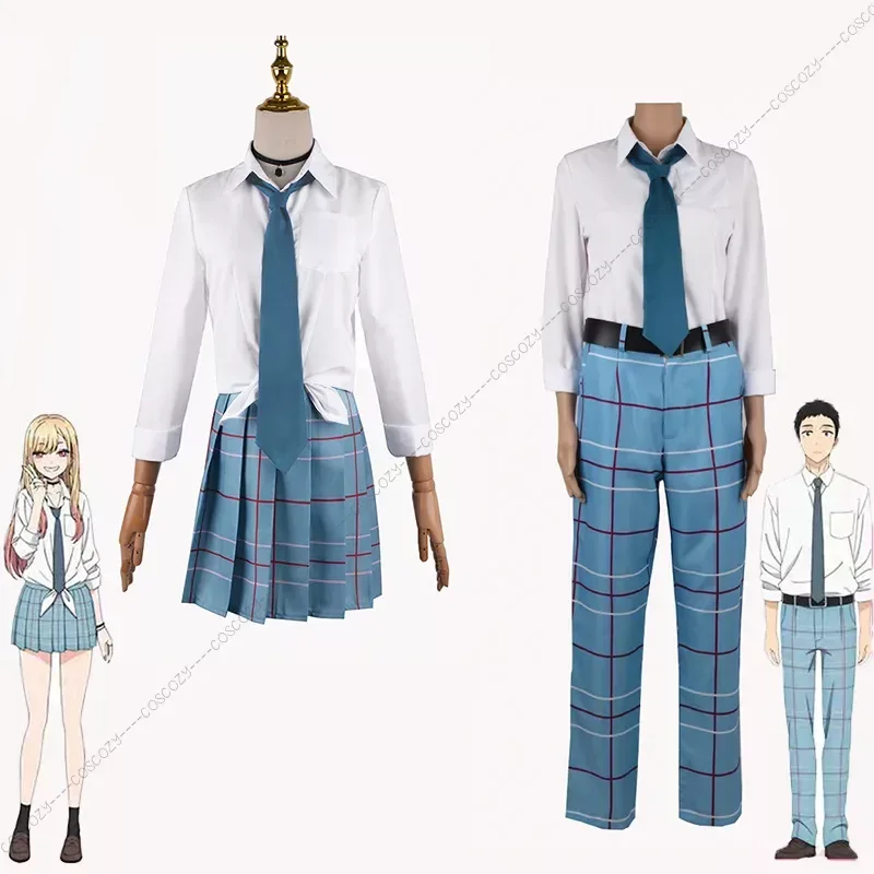 Anime Cosplay Traje do Meu Vestir, Querida Gojo Wakana Cosplay, JK Uniforme Escolar, Roupas de Saia, Conferência, Terno de Carnaval