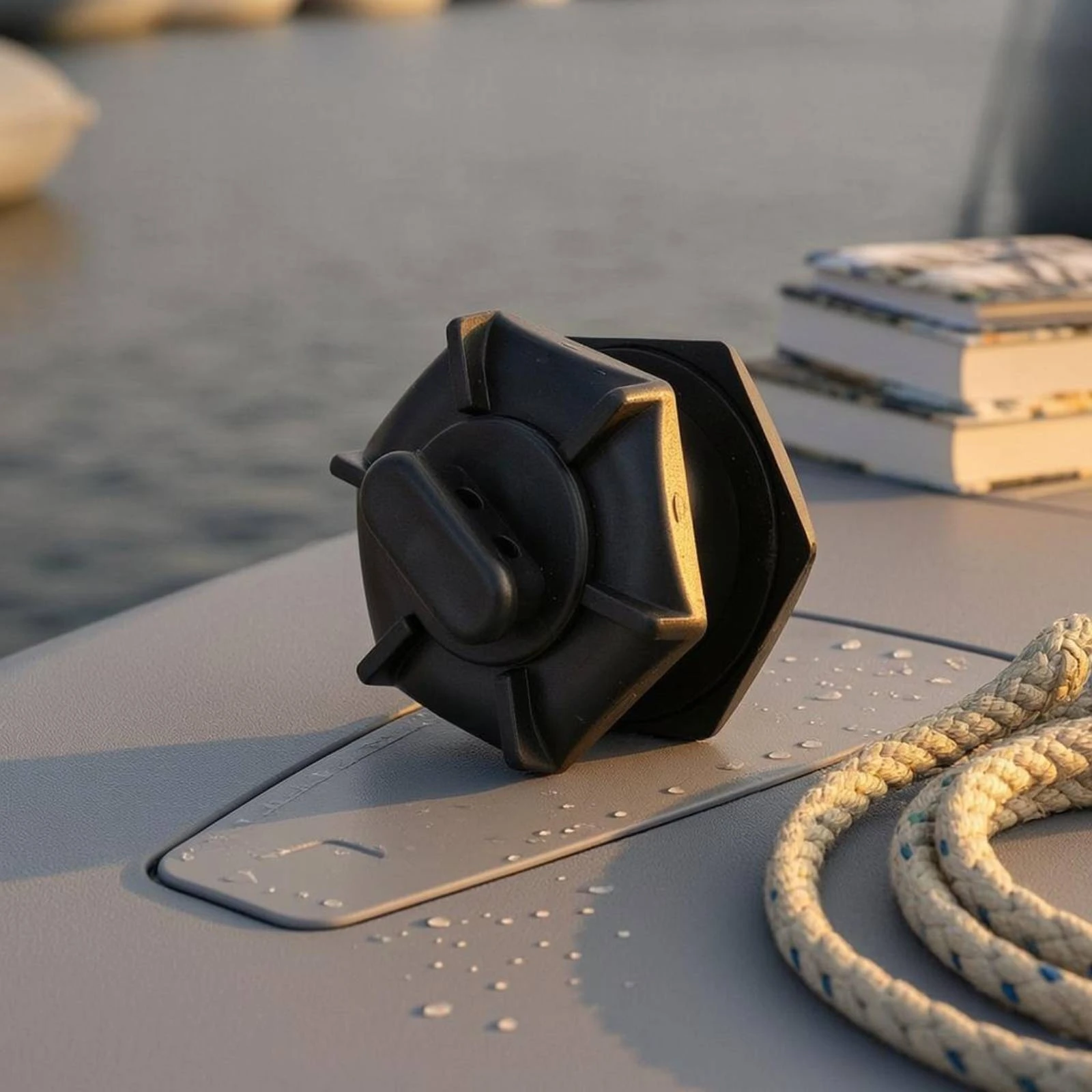 Hexagonal Boat Drain Plug Leak-Resistant Inflatable Boat Drain Drain Mechanism Dinghy Scupper Drain Mechanism Space-Saving