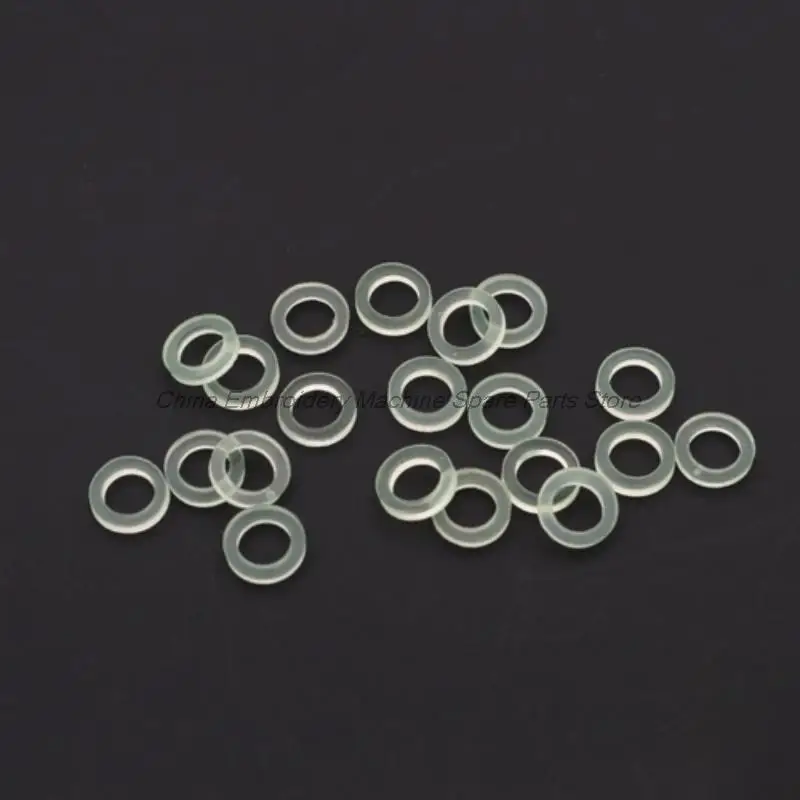 100PCS Material Beef Tendon O-Ring Impact Resistance Oil Resistance Inner Diameter 6.5mm Computer Embroidery Machine Accessories