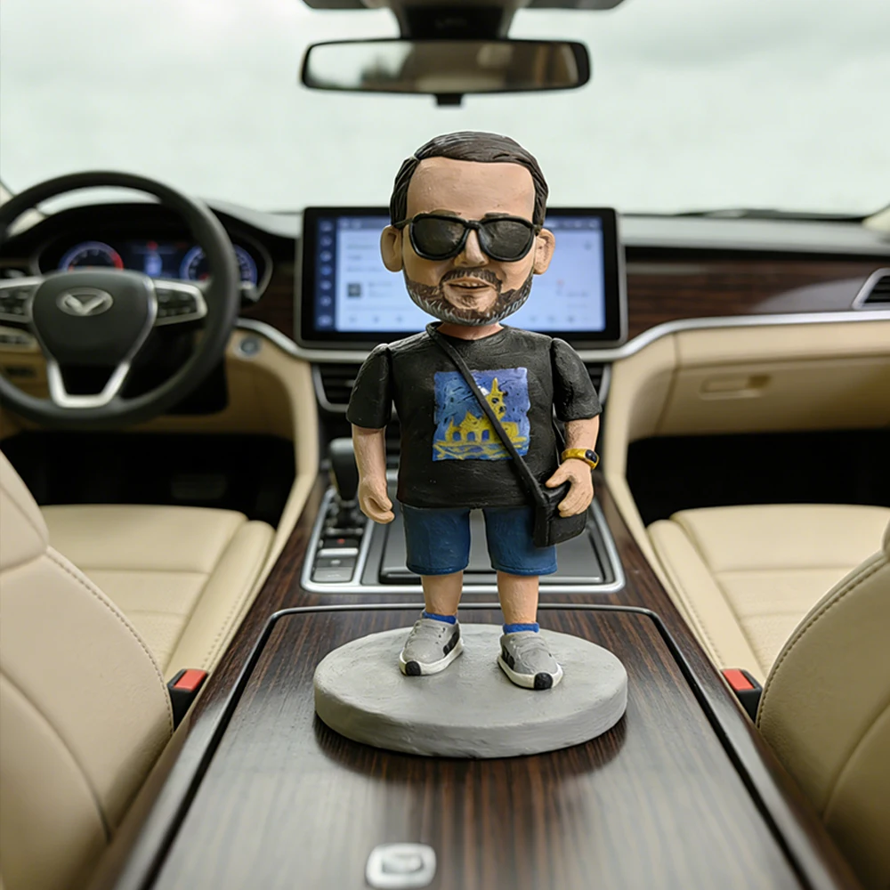 

[На заказ фото, украшение для настоящего человека] 3D-фигурка из глины ручной работы с мультяшным подарком для друзей, семьи, коллег