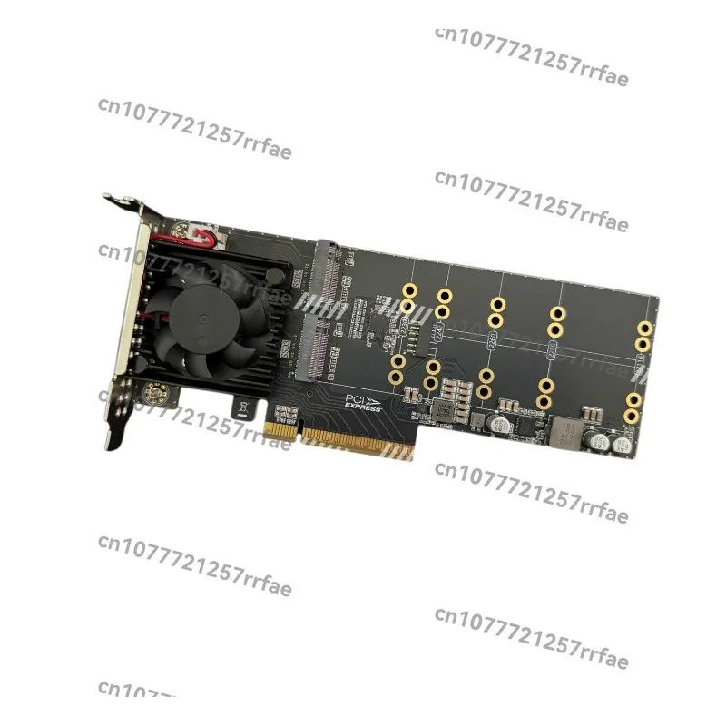 

Drive-free, split-free, four-disc M.2 half-height plx8747 expansion card