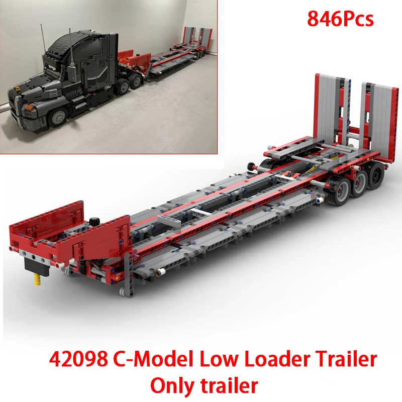 MOC L350F Wheel Loader Heavy Duty Truck Trailer 42078 C-Model Truck Building Blocks Technology DIY Bricks Children Toys Gifts