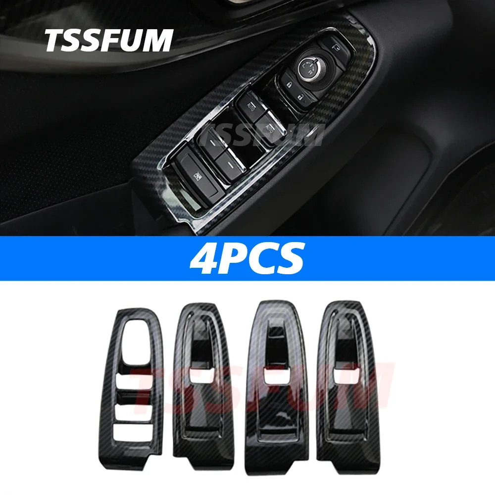 Car Interior ABS Carbon Fiber Sticker Center Control Gear Shift Panel Cover For Subaru XV MK1 AWD 2018 2019 2020 2021 2022 2023