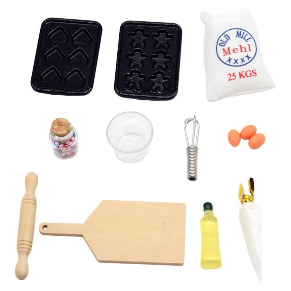 1 Set of Simulation Baking Models Mini House Decor Miniature House Baking Models House Ornaments