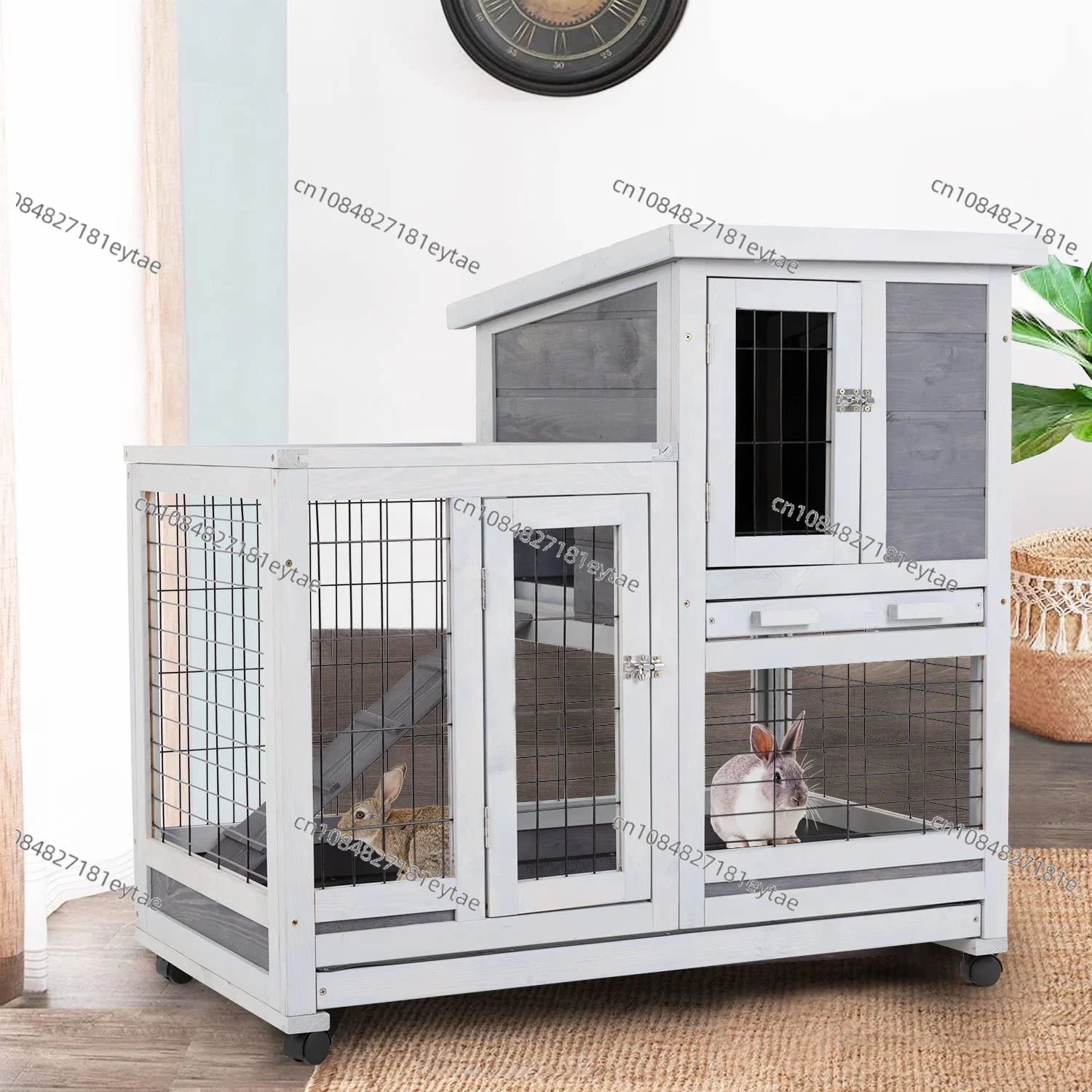 Pet House Rabbit Hutch Bunny Rabbit Cage Commercial Farming