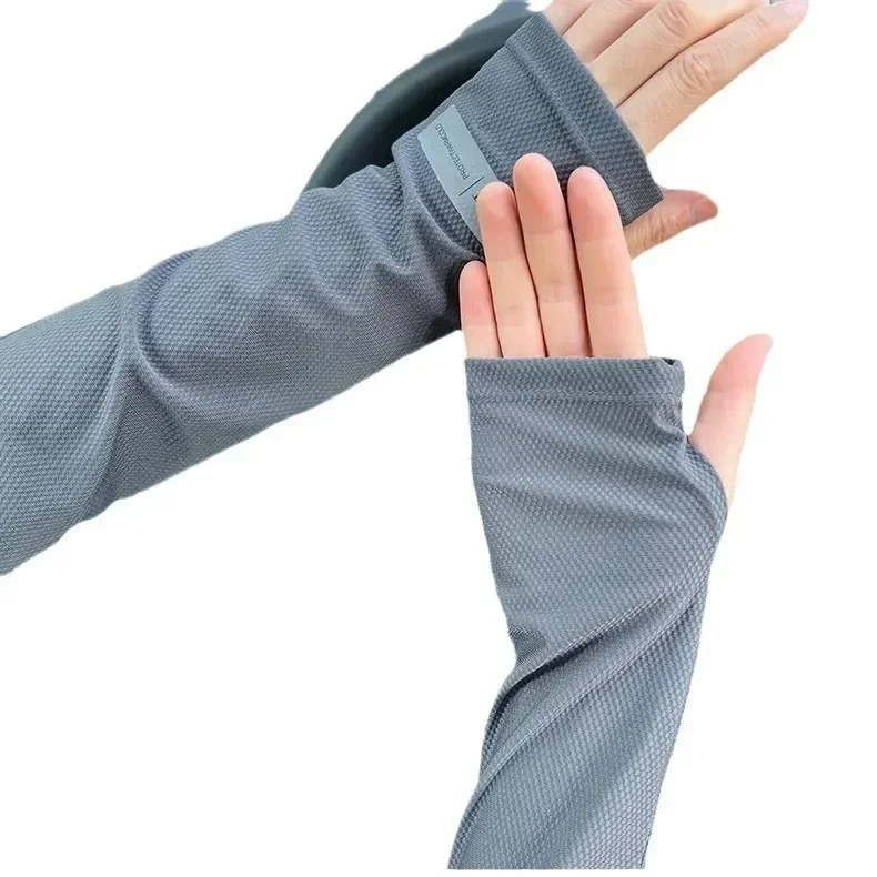 أكمام للرجال والنساء للحماية من الشمس في الصيف الياباني للحماية من الأشعة فوق البنفسجية وأكمام أذرع فضفاضة للقيادة في الهواء الطلق