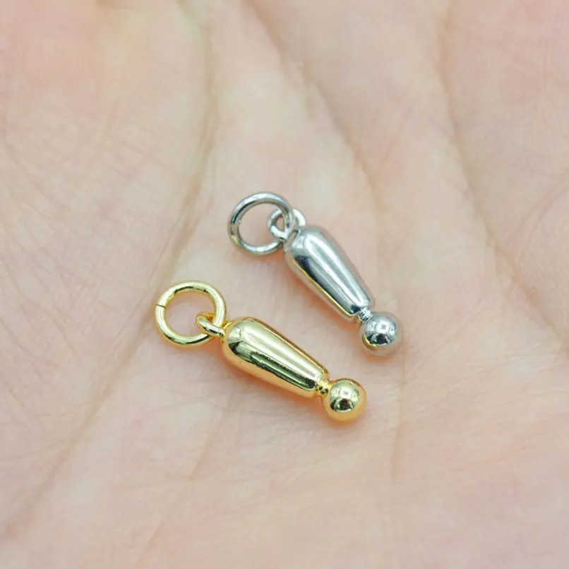 

1Pcs Copper Pendant Charms Plated Exclamation Point Approx 3.9x16.9mm Jewelry Special Gift For Women