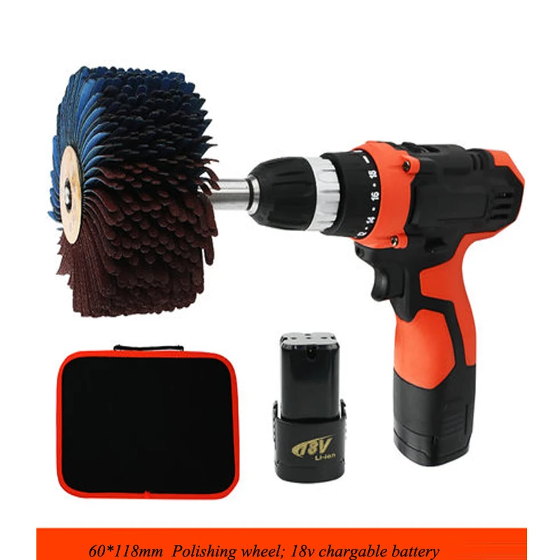 NEW 18V Lithium Electric Polishing Machine Chargeable Wood Furniture Metal Polishing Tool Compatible with BL18