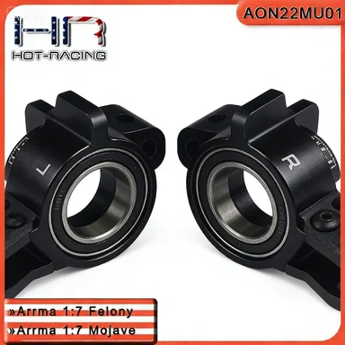 Hot Racing Heavy Duty Aluminum Rear Hub With Carbon Fiber Rear Links For 1/7 Arrma Felony Infraction Mojave Limitless 1/8 Typhon