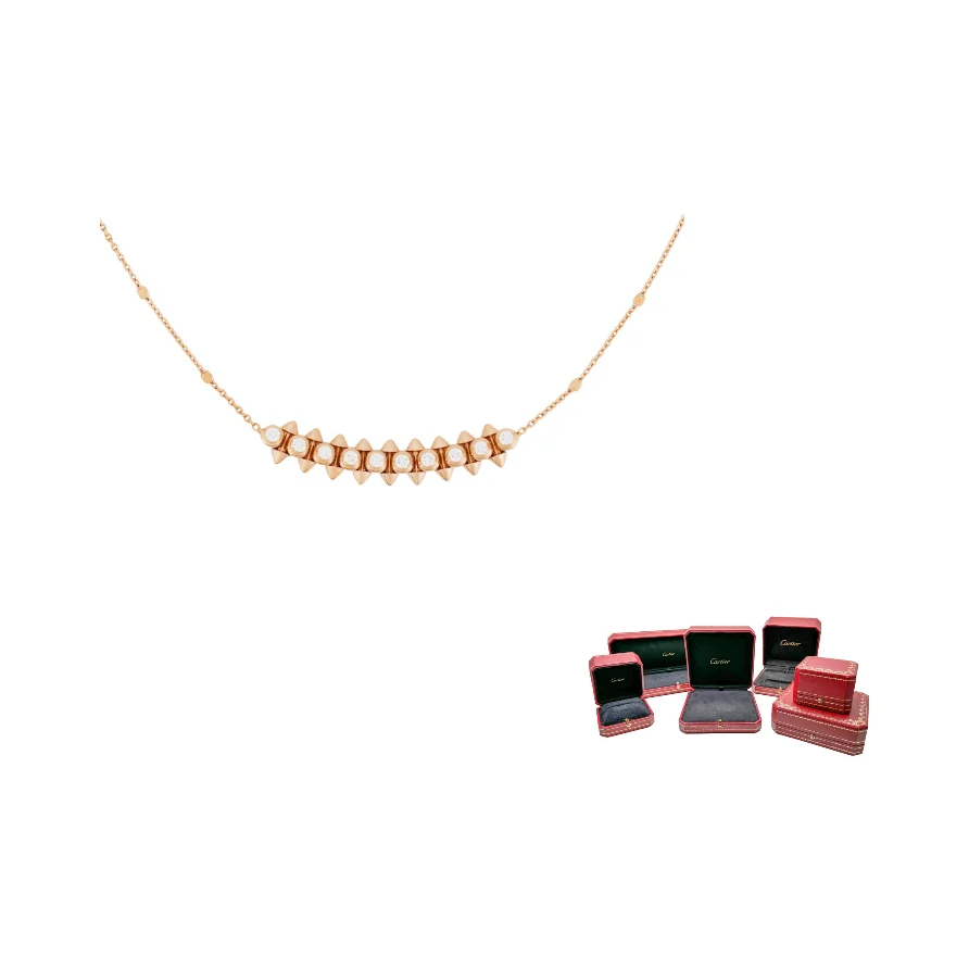 CARTIER CLASH DE CARTIER 18K Rose Gold Necklaces Unisex Rose Gold N7424312