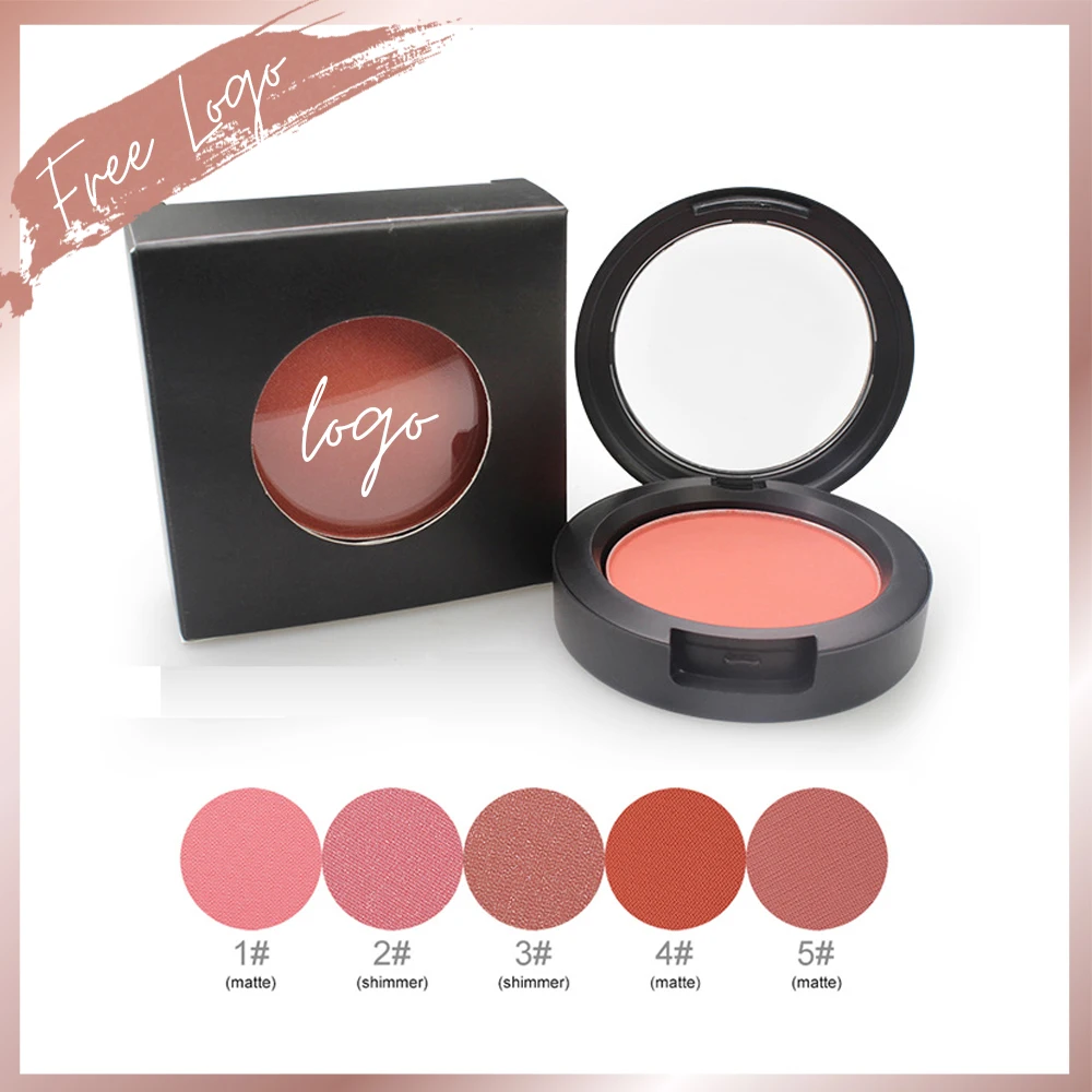 

Private Label Printed Logo Matte Blush Palette Light Smooth Finish Soft Contour Vegan Friendly Wholesale MANUFACTURERS