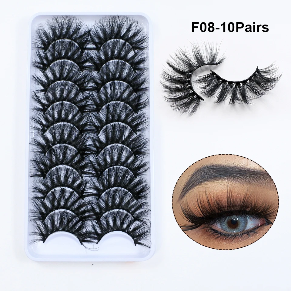 Handmade Natural Look Cílios, Wispy Lashes, Frete Grátis, 10 Pares, Suprimentos, Dropshipping