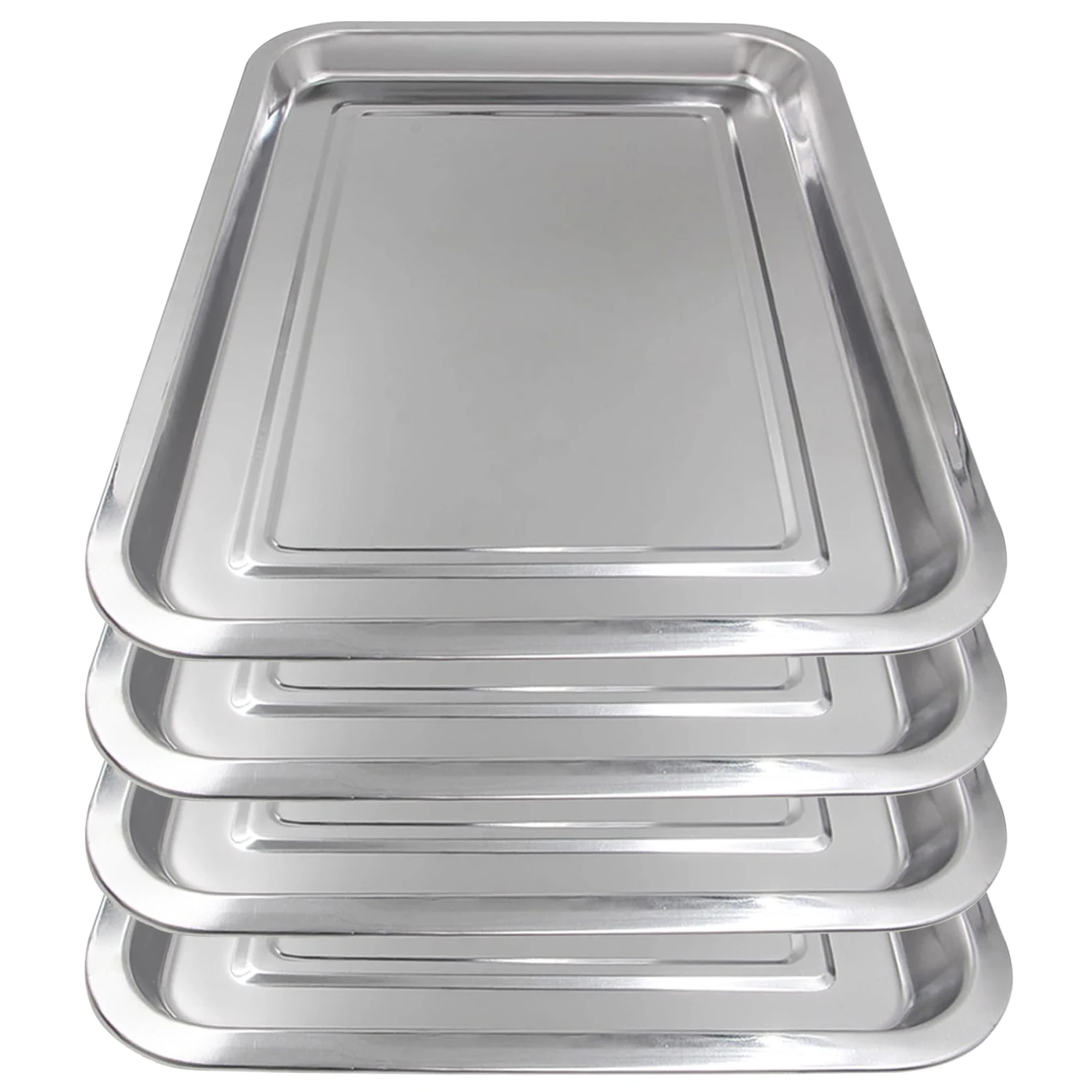 

1/2/3pcs Tattoo Tray Stainless Steel Dental Instruments Trays Disinfection Plate Storage Tray Nail Art Manicure Plate Accessory