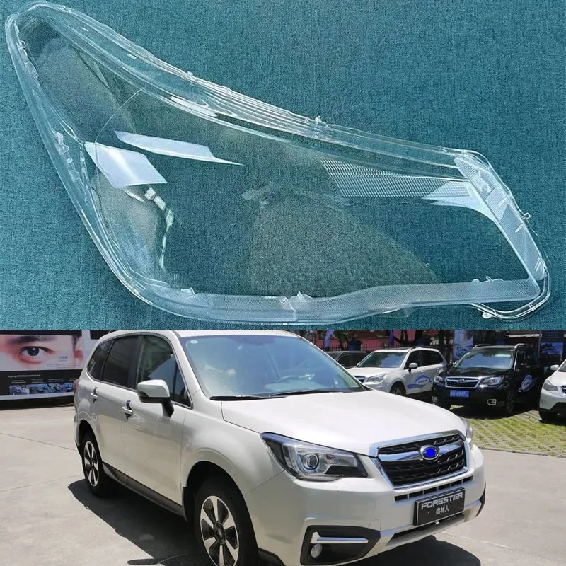 

For Subaru Forester 2017 2018 Car Accessories Front Headlamp Cover Transparent Lampshade Lamp Headlight Shell Lens Plexiglass