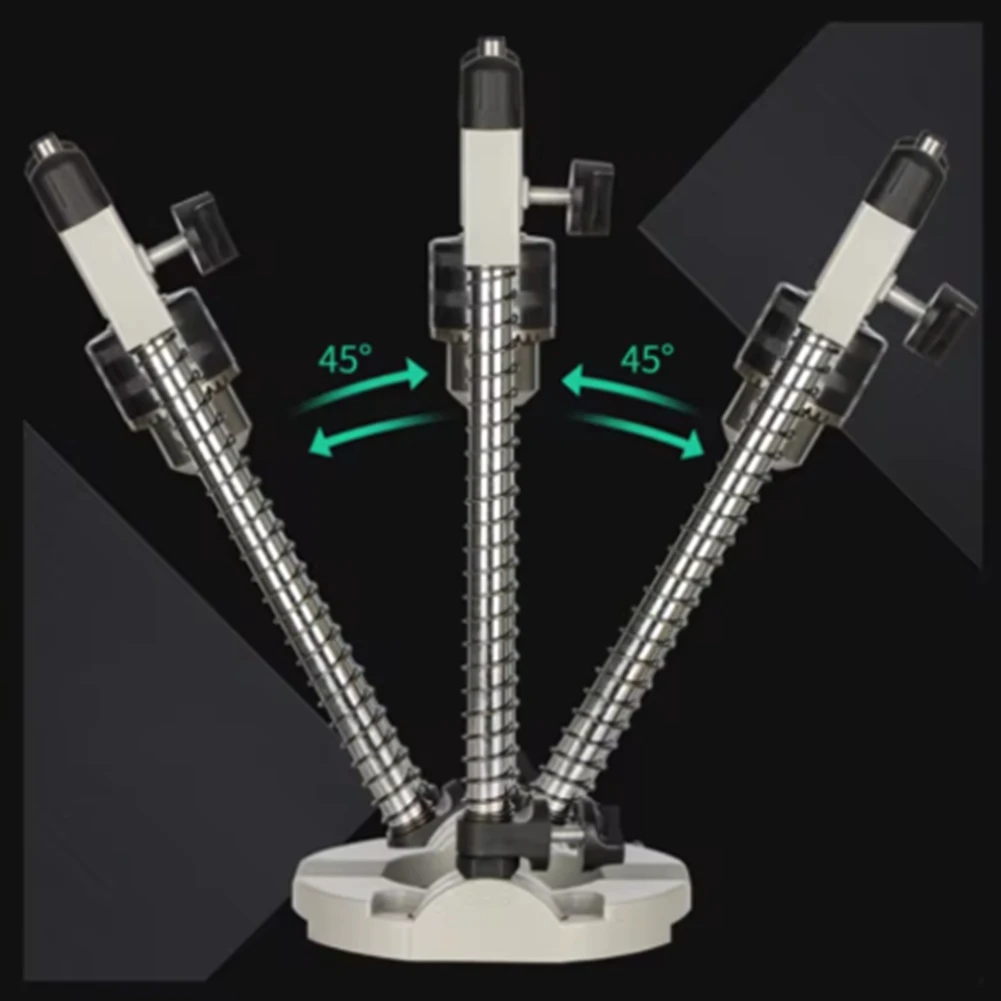 

A24F-Precision Drill Holder Pipe Drill Holder Stand Drilling Guide With Adjustable Angle And Removable Handle DIY Tool