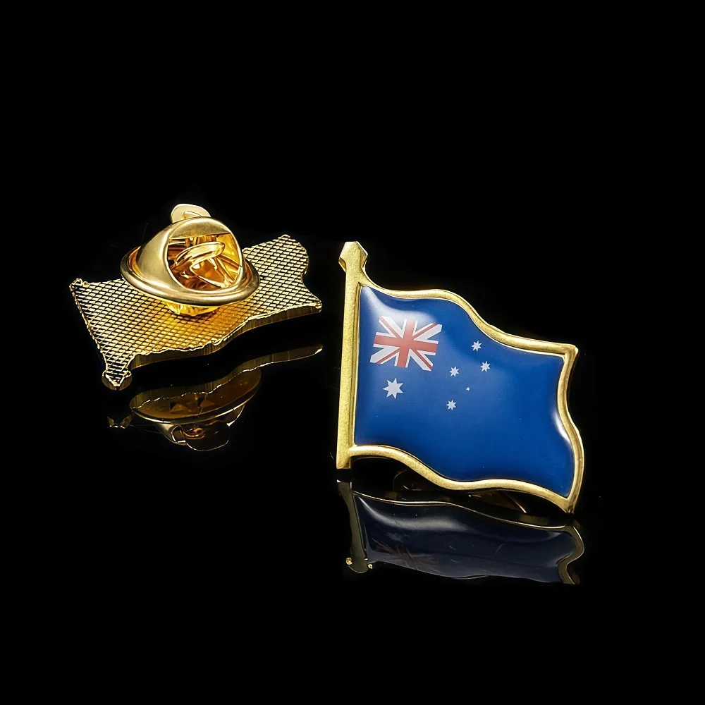 Australian Flag Brooch Pin Enamel Meta Lapel Pin Clothes Jewelry Patriotic Badge Pin Gift
