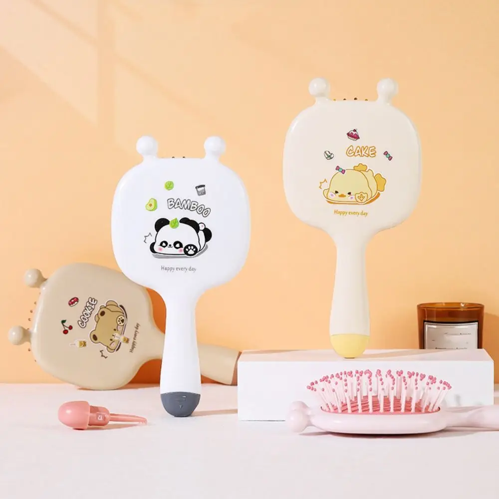 Panda Air Bag Hair Comb Letter Print Rabbit Cartoon Massage Comb Chicken Hair Styling Accessories Bear Ear Hair Brush