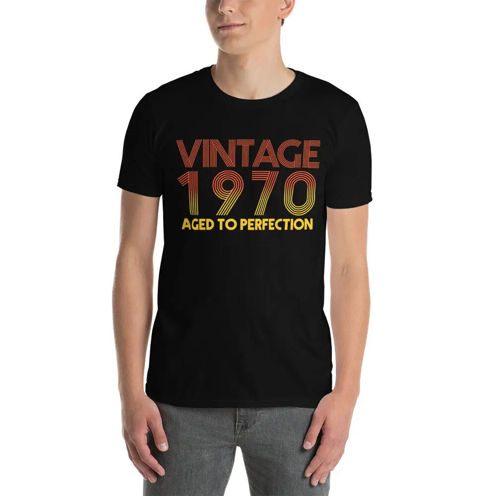 Unisex T-Shirt vintage 1970 aged to perfection 50 52 53 gift dad