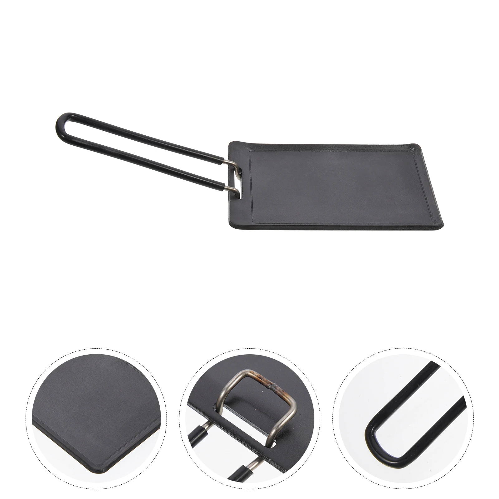 

1 Set Mini Cast Iron Grill Portable Nonstick Bbq Cooking Pan For Camping Outdoor Roasting Grilling Small Fry Pan Lightweight