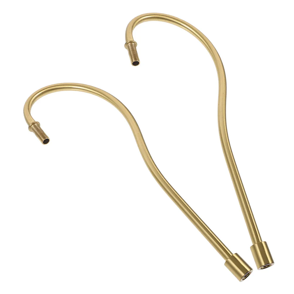 

2Pcs Curved Table Lamp Stems Iron Minimalist Style Easy Install Lamp Accessories for Aroma Therapy Wax Melting Bedroom Living