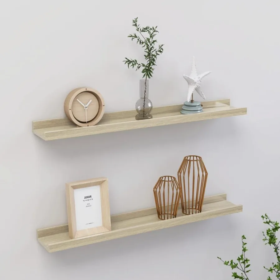 

Wall Shelves 2 pcs Sonoma Oak 23.6x3.5x1.2