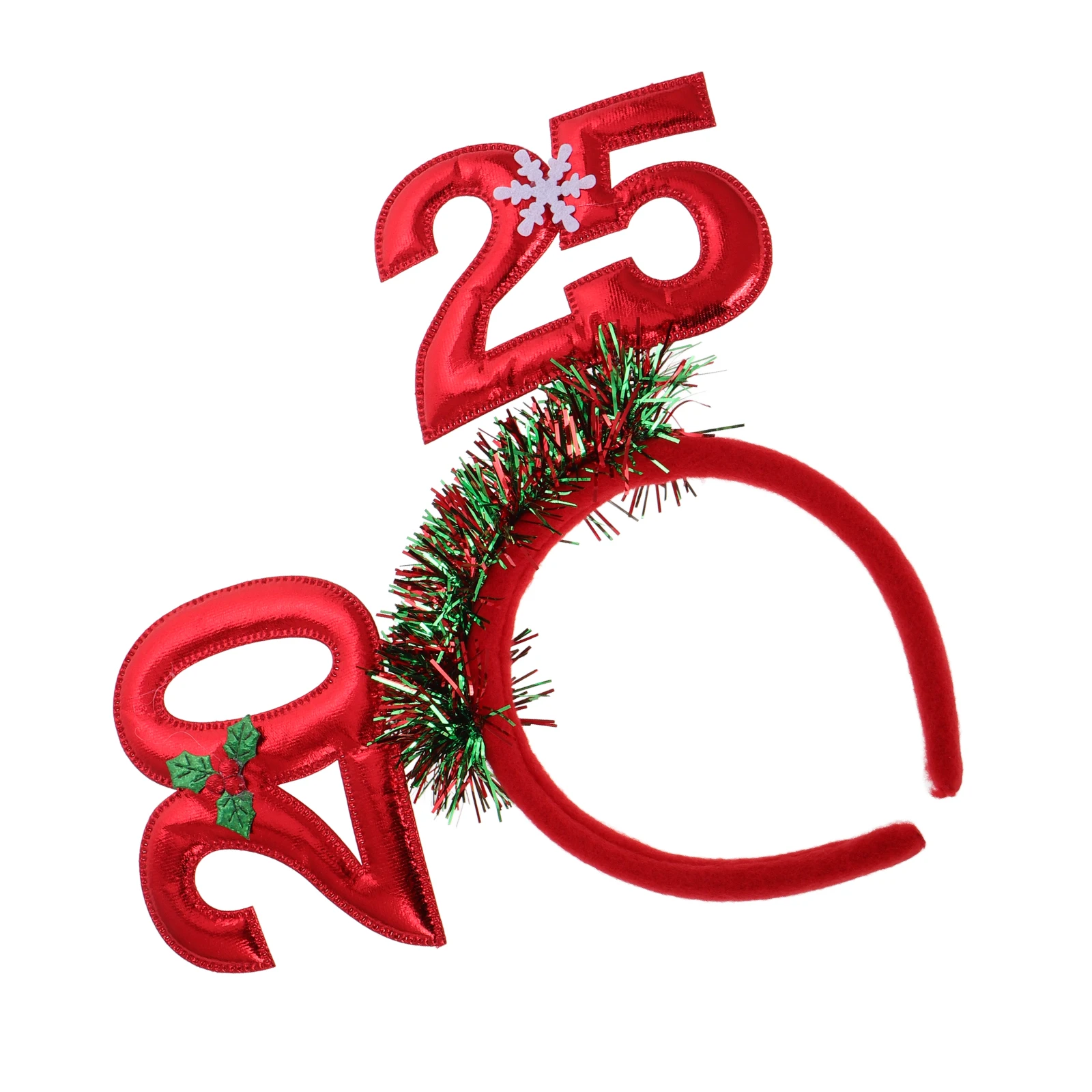 

2025 New Year Headband Glitter Sequin Hair Hoop Tiara Party Headwear Christmas Eve Prop 2025 Party Hair Hoop New Year Headwear