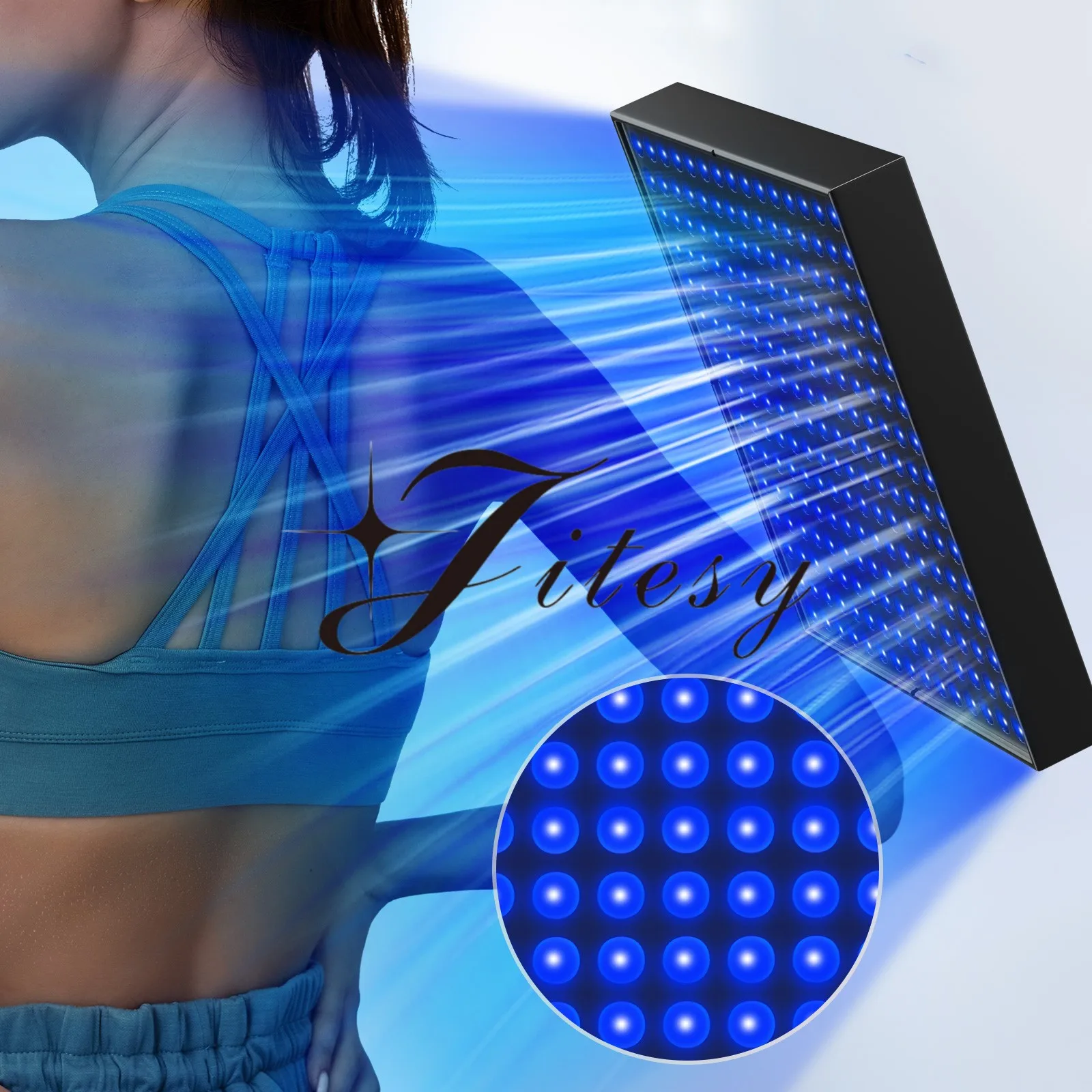 

45W Tanning Lamp Tripod Solarium Lamp for Tanning Body with 225 LEDs 460nm Wavelength Blue Light Lamp LED Beauty Device