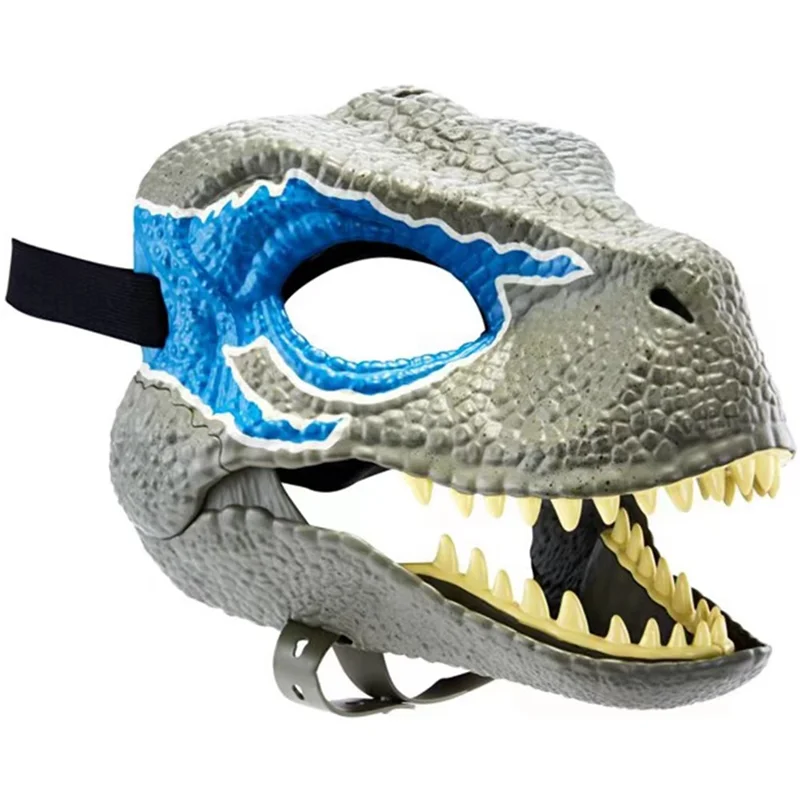 AS96-Performance Copricapo 3D Dinosauro Dino Maschera Gioco di ruolo Puntelli Dinosauro Mascheratura per Carnevale Festival Regalo A