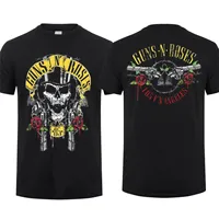 Women Hot Sale Summer Men Cotton Appetite for Destruction By Guns N' Roses Black T Shirt Cool Tee Hip Hop Streetwear T-shirt