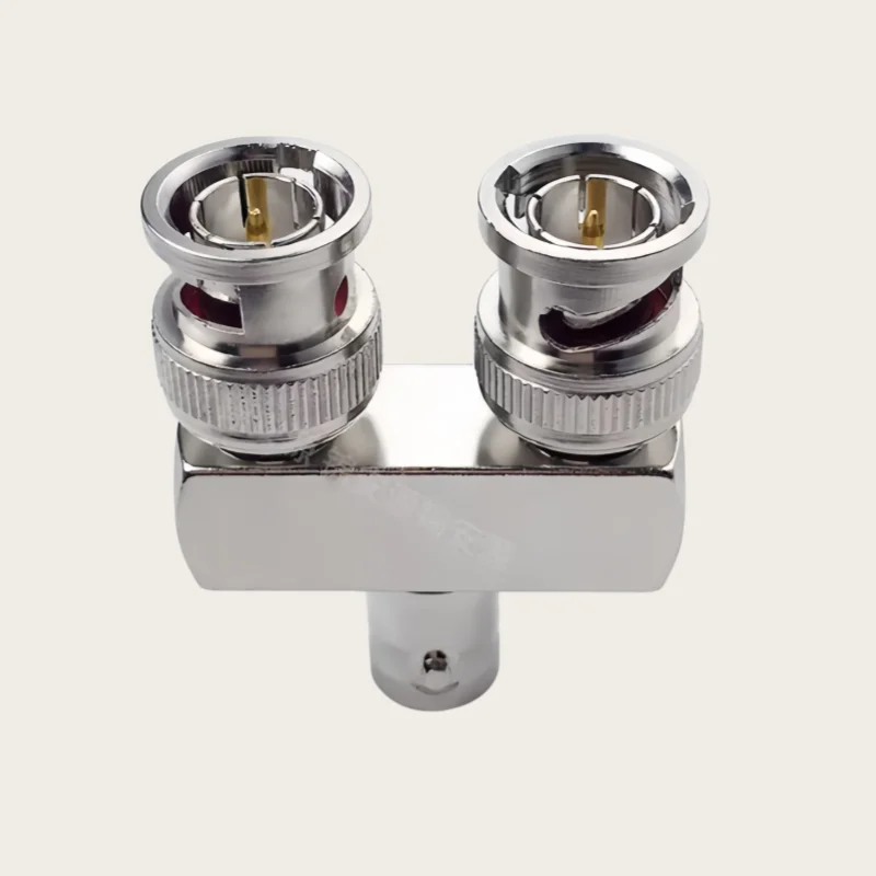 1PCS BNC Male/Female 1/2 Adapter 75 Ohm Q9 Three-Way Adapter for SDI Video Surveillance Male-to-Female Adapter