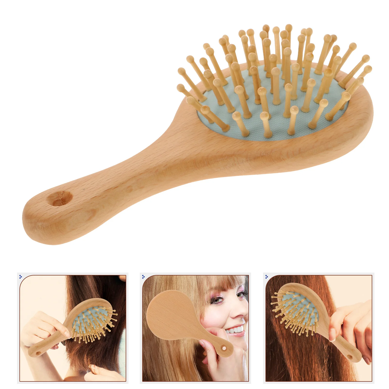 

1Pcs Comfortable Massage Comb for Hair Health Wooden Comb Promotes Blood Flow Ideal for Daily Styling and Relaxation