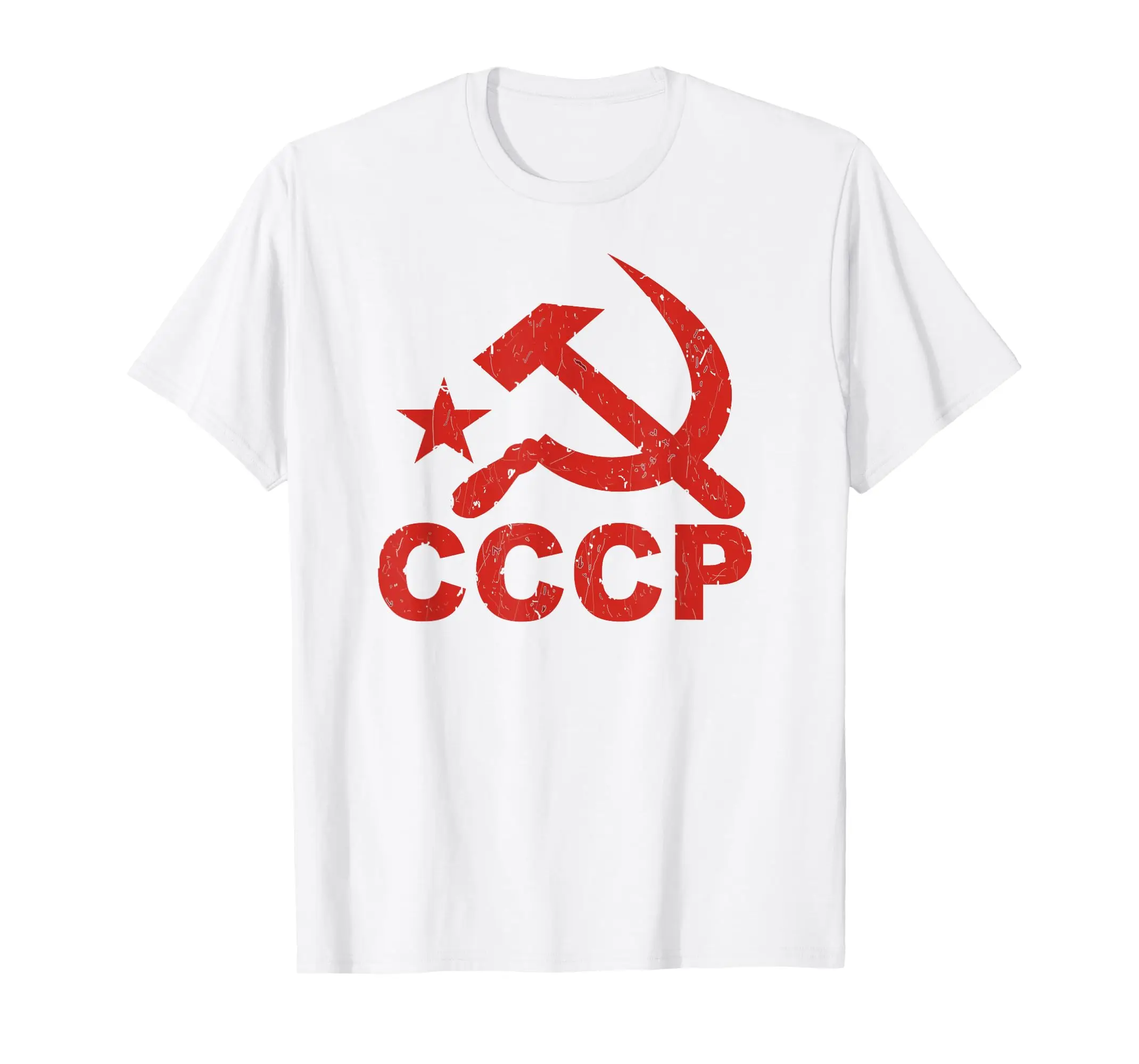 

Футболка CCCP из 100% хлопка, советский коммунистический звездный молот, серп, футболка для мужчин и женщин, футболки унисекс, размер S-6XL